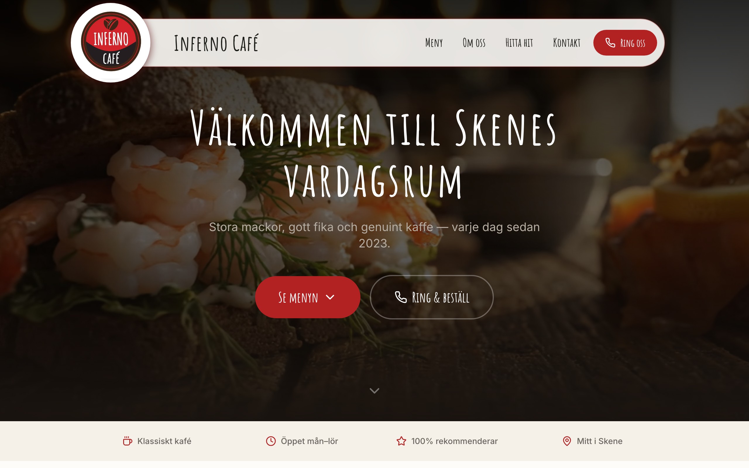 Cafe Inferno — desktop