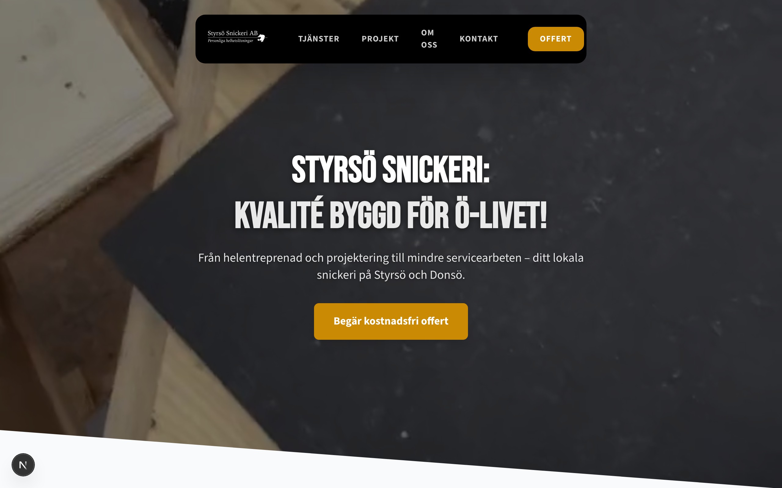 Styrso Snickeri — desktop